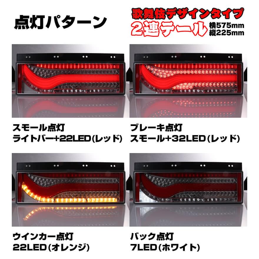 Amazon | 24V専用 3連 横575mm×縦225mm 歌舞伎デザインタイプ