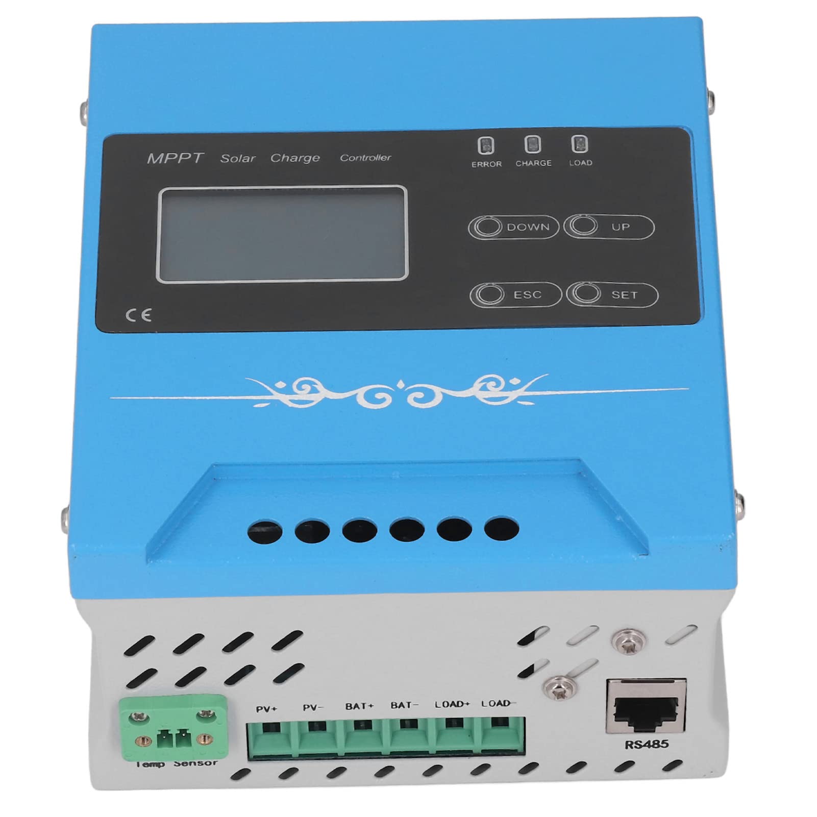 FTVOGUE Kontroler ładowania Słonecznego MPPT, Regulator Panelu Słonecznego z podwójną falą i funkcją śledzenia Szczytu, Samoidentyfikacja 20 A 12 V 24 V, dla Użytkowników urządzeń do Zasilania energią