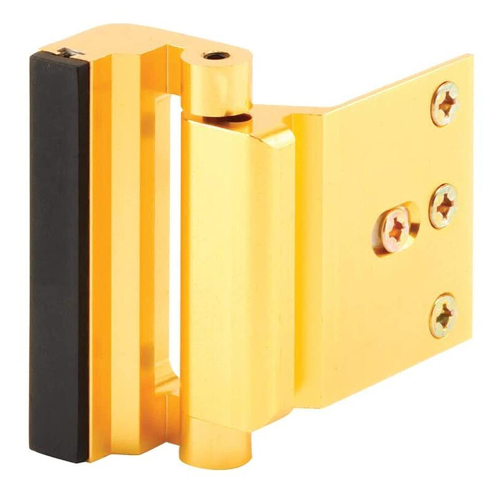 Aluminium Alloy U Door Reinforcement Lock Defender Security Door Stopper Home Child Proof Stopper Security Lock(Gold)