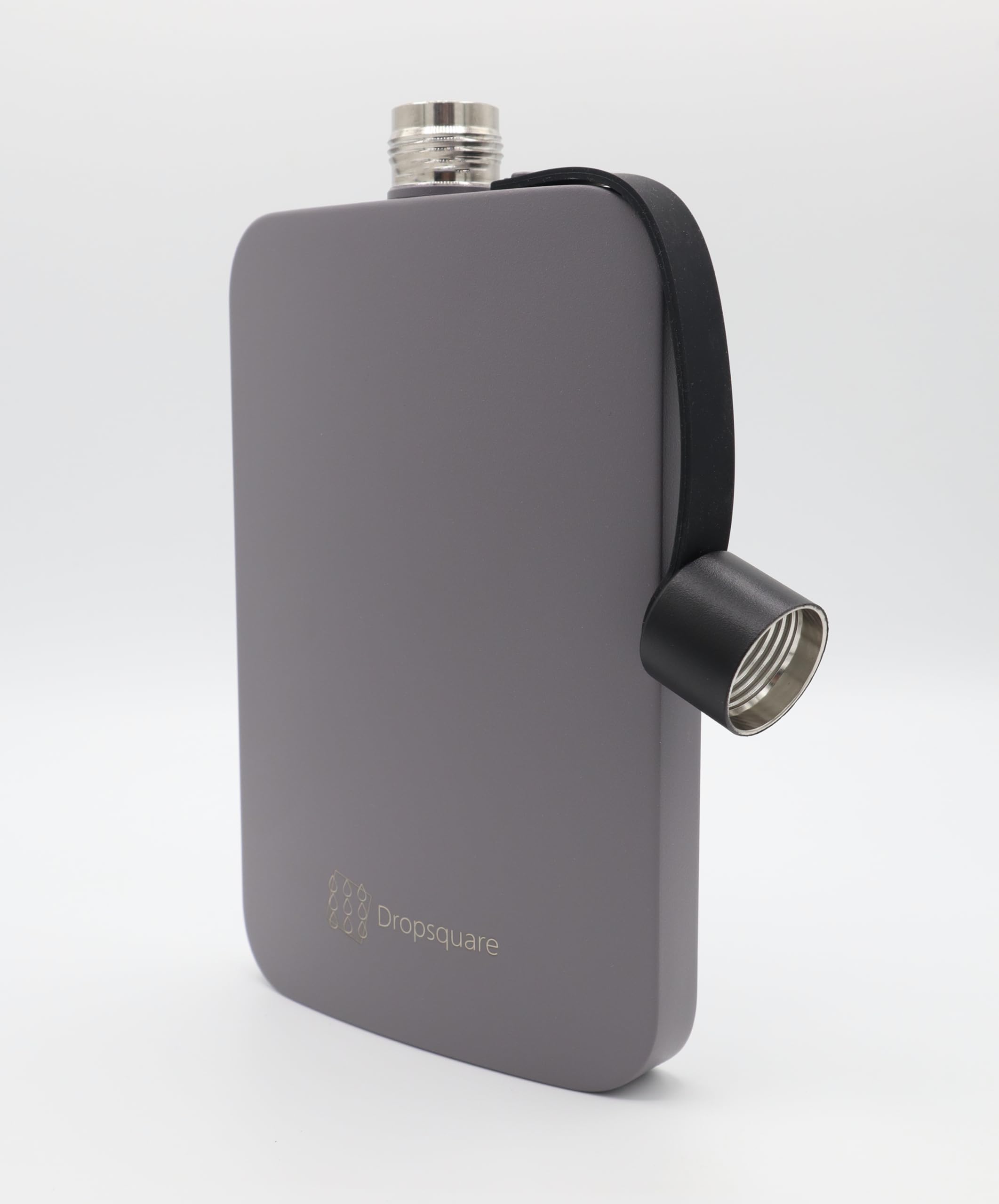 Gourde Plate En Inox 500 Ml - Design Fin, Anti-fuite, Portable Pour Sac à Dos, Bureau Ou Randonnée
