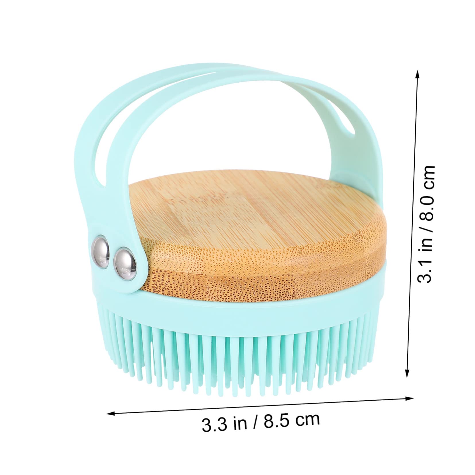 BESTYASH 1Pc Bathing Tool Body Cleaning Brush Gentle Silicone Bath Scrubber for Ergonomic Design for Washing Hair Relaxing Scalp Massage