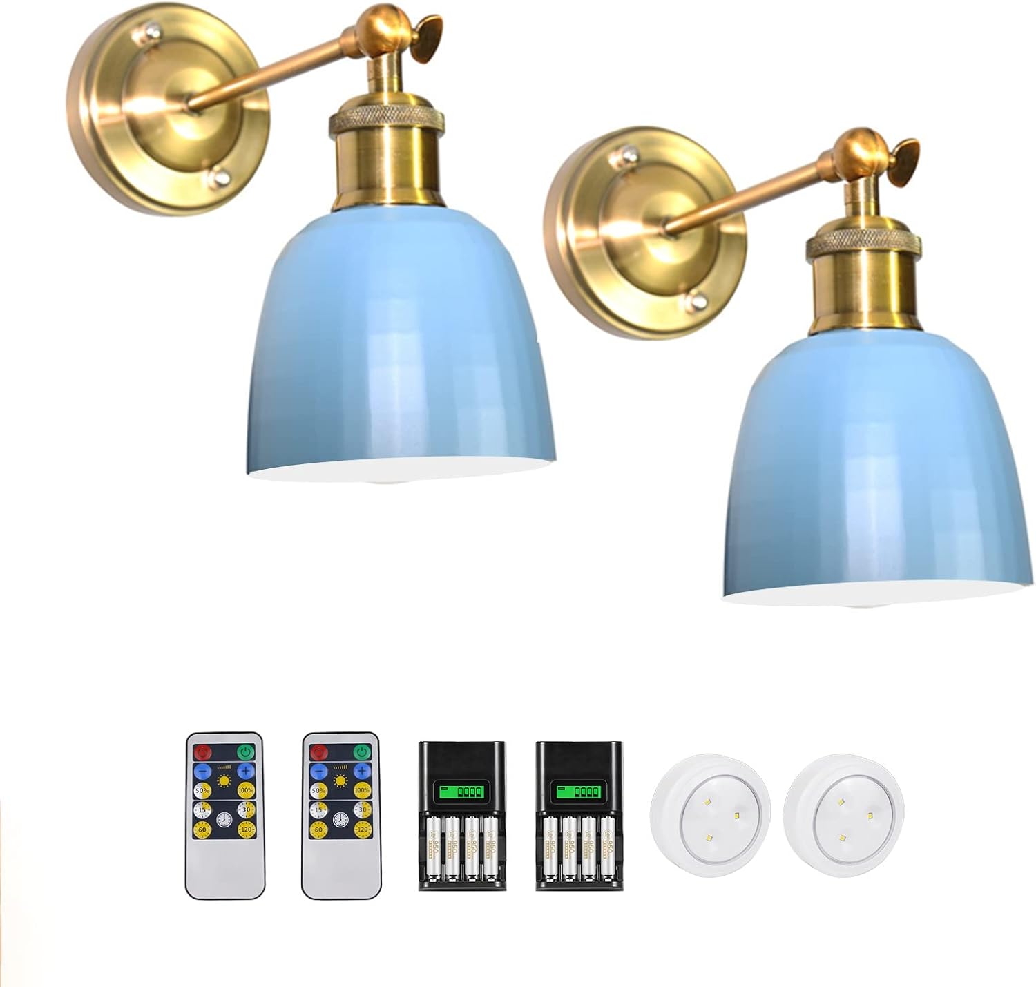 Battery Operated Wall Sconce With Remote Battery Operated