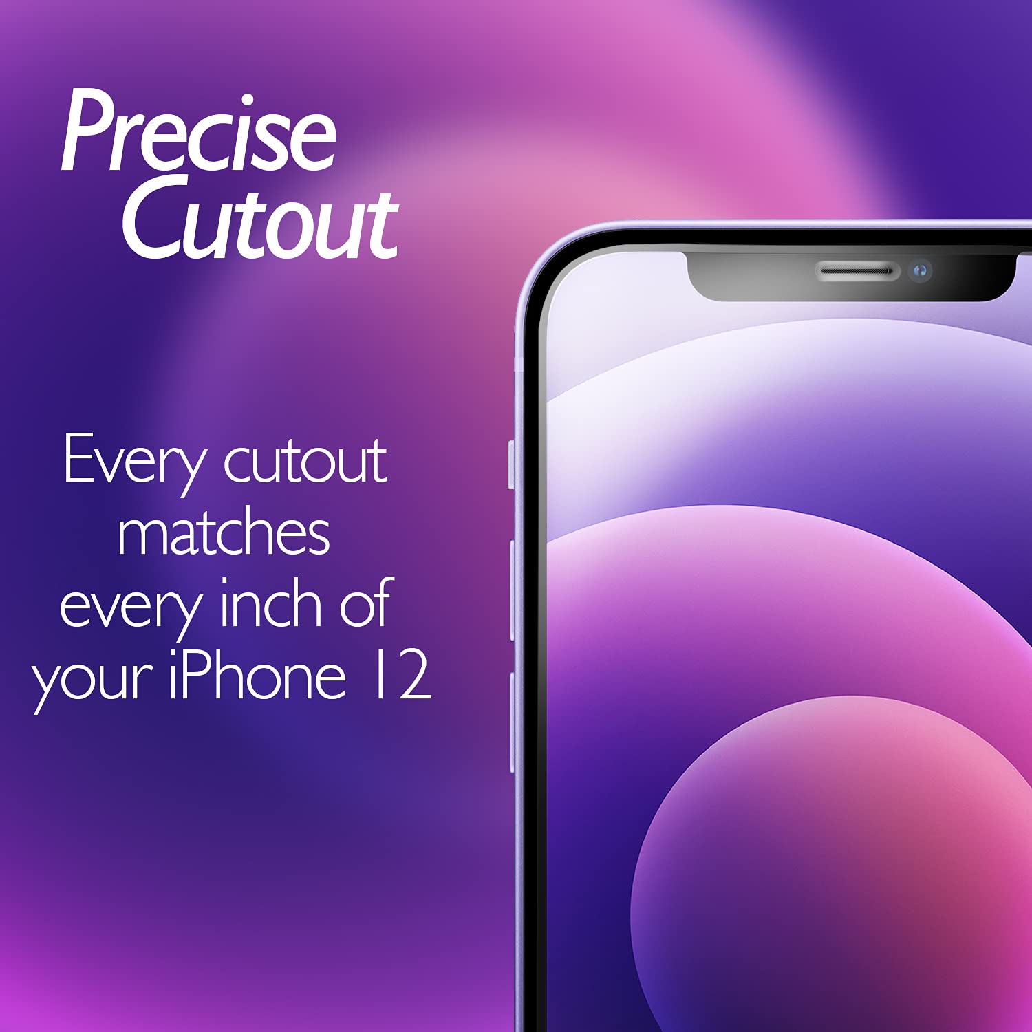 Przednia i tylna osłona ekranu do iPhone'a 12, szkło hartowane [dotykowe] przednia i tylna folia na szkło hartowane premium HD przejrzystość odporna na odciski palców / zarysowania do
