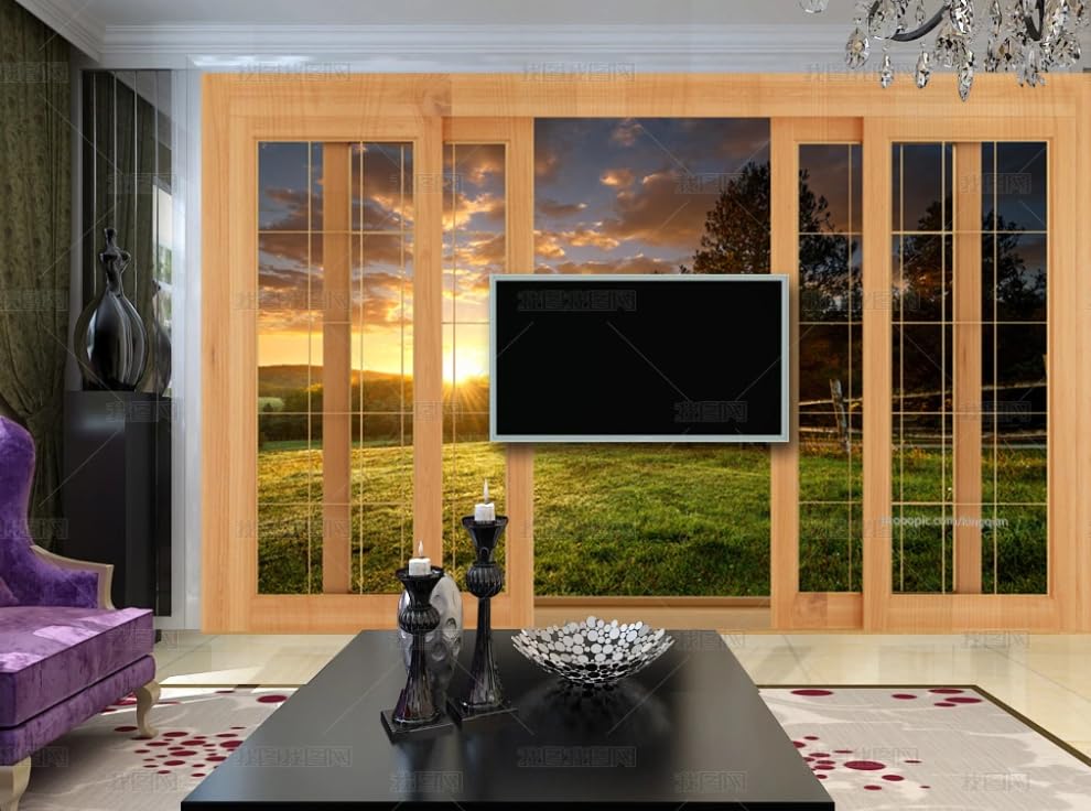 Papier peint intissé paysage pour illuminer une chambre sans fenêtre