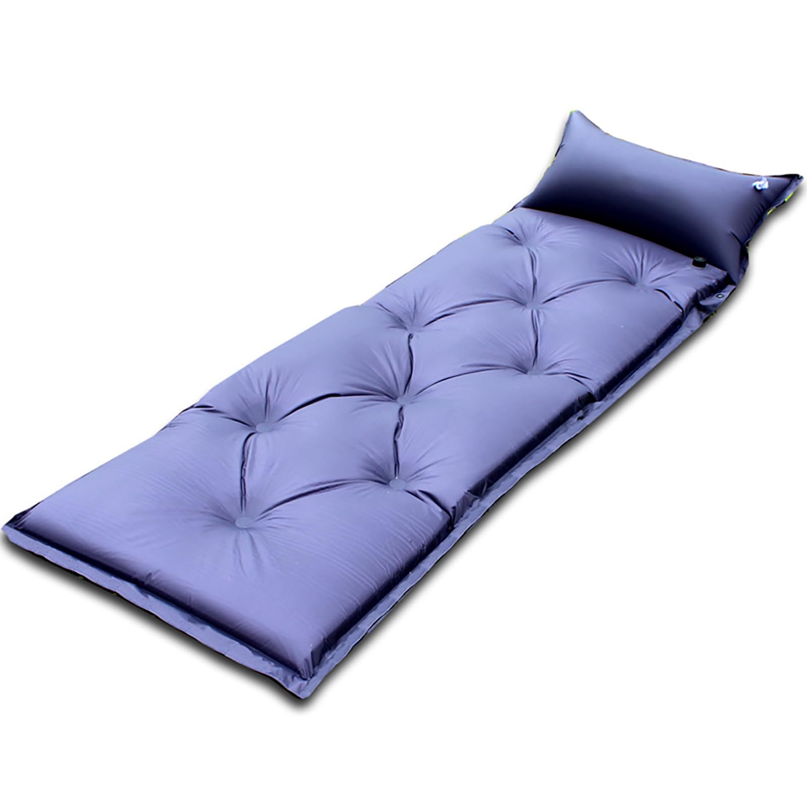 Esterilla De Camping Autoinflable con Almohada Integrada, Colchón De Espuma Impermeable De 3,5 Cm De Grosor Y Válvula De Aire De ABS, para Tiendas De Campaña, Senderismo Y Viajes