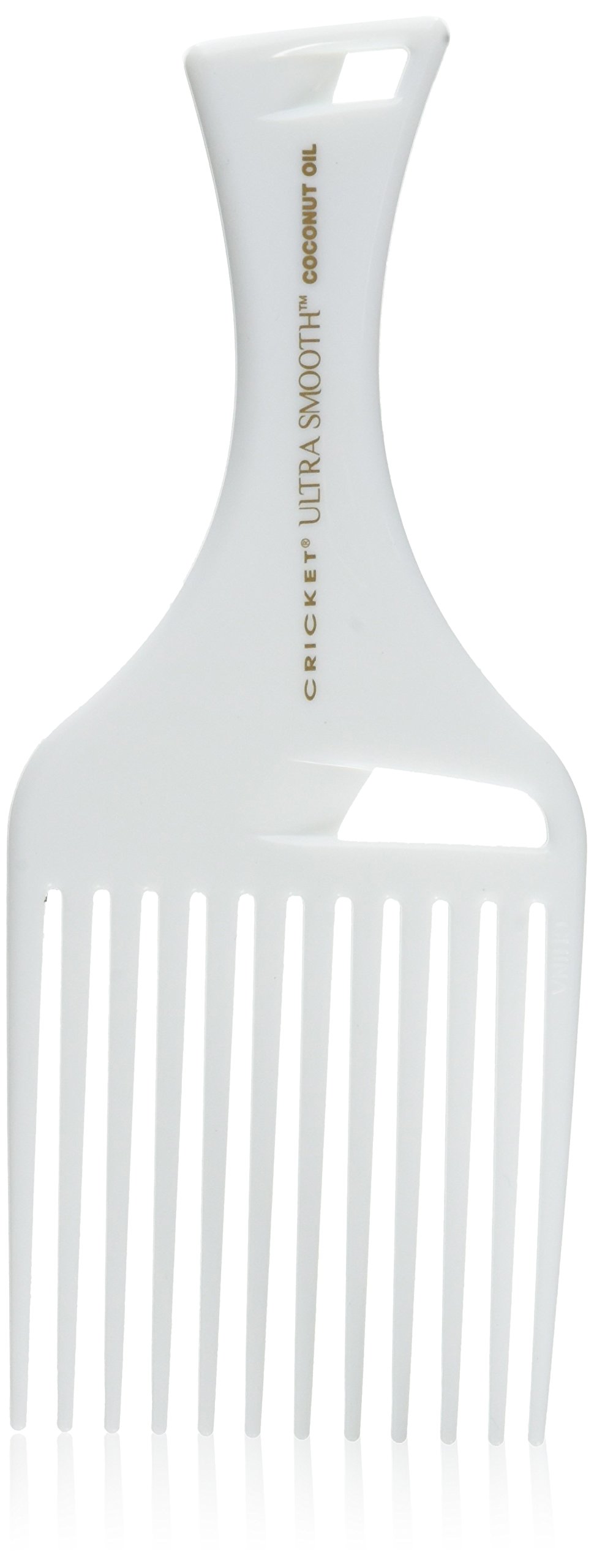 Ultra Smooth Coconut Hair Pick Comb for Curly, Thick, Medium to Long Hair Anti-Frizz Lifting and Volume Comb with Coconut Oil and Keratin Protein Infused Plastic