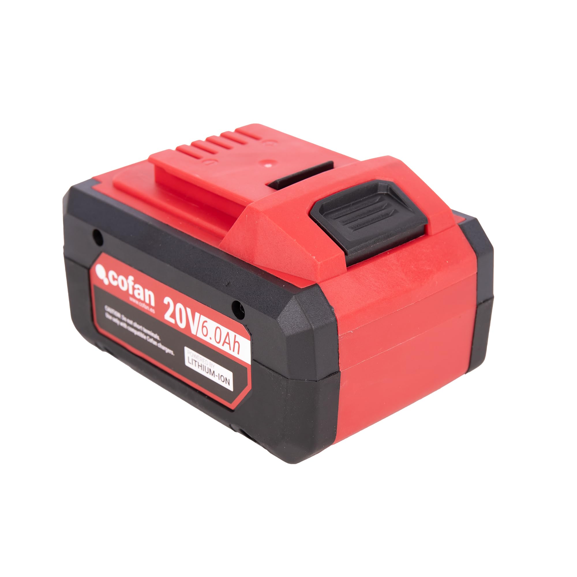 Cofan Batería Recargable Li-Ion 20 V 6.0 Ah | Compatible con Sistema 1 for All Cofan | Indicador led de Carga | Protección contra sobrecargas y Cortocircuitos
