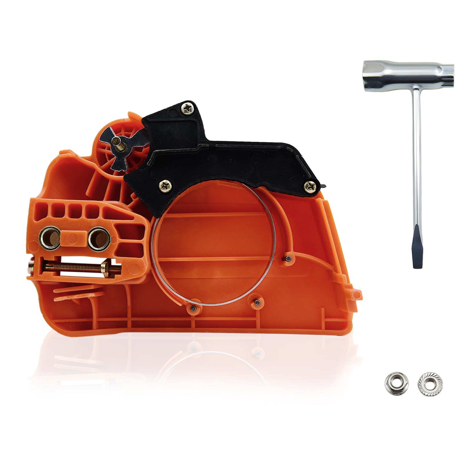 Clutch Cover Chain Brake Assembly for Husqvarna 455 455e 460 Rancher Chainsaw Replace 537286301 537286302 546354301