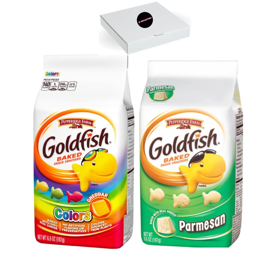 Goldfish Crackers Baked Colors Cheddar Parmesan 187 g (2 Stück)