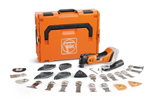 Fein Akku Multimaster AMM 700 MAX TOP AS (18 V, ohne Akku, AMPShare, StarlockMax, Multitool inkl. Zubehör-Set 60-teilig für Holz, Kunstsoff + Metall, Multifunktionswerkzeug, in L-Boxx) 71293663000