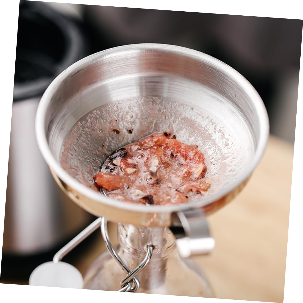 Colino in Acciaio Inossidabile Imbuto Da Cucina Imbuto Domestico Per Olio Da Cucina Per Salsa Di Soia Set Di Imbuti Per Filtrare Ingredienti Liquidi E Secchi in Polvere