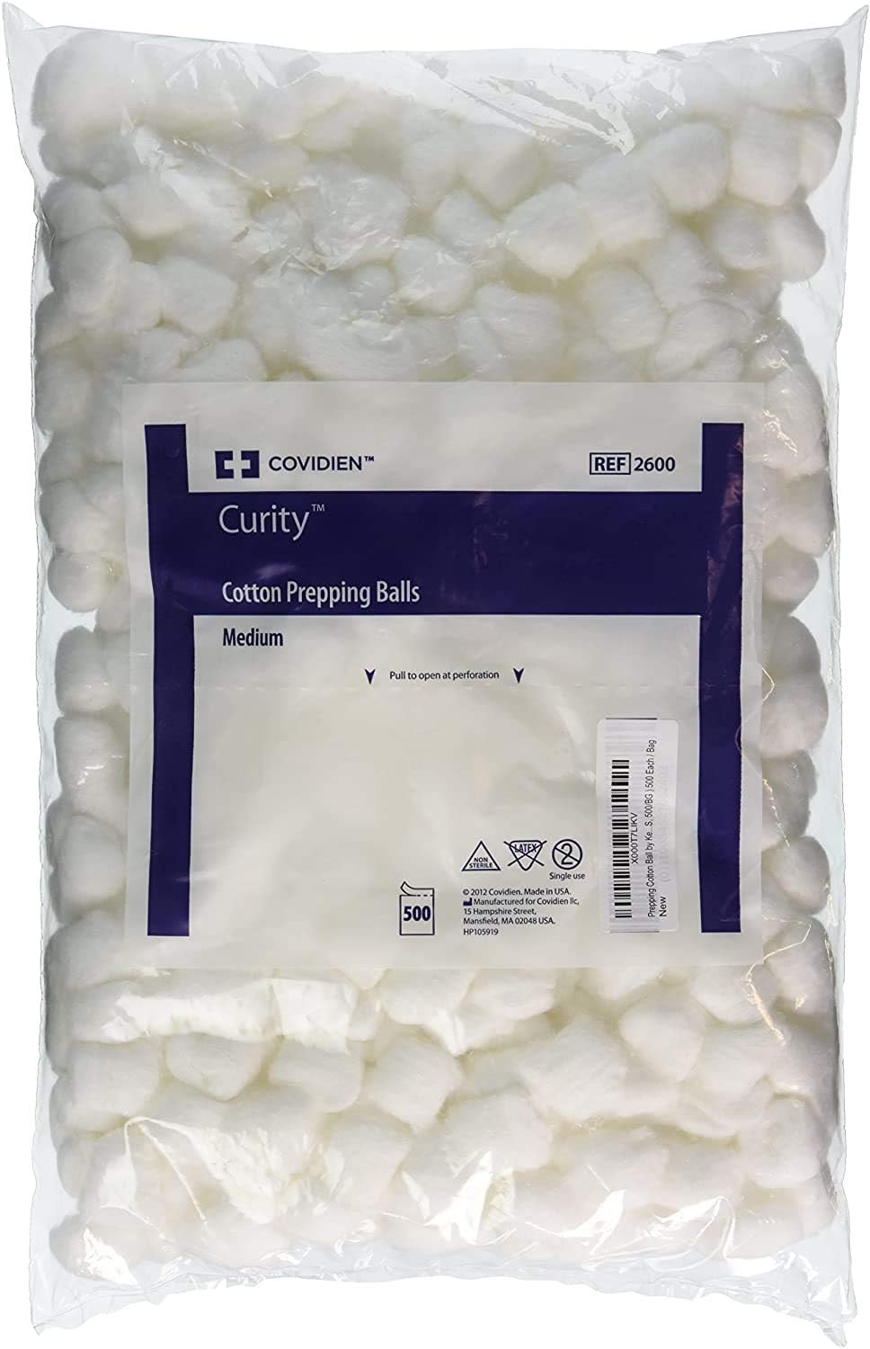 Perfect Stix Cotton Balls M Cotton Balls, Pack of 500ct, Plain (500ct)