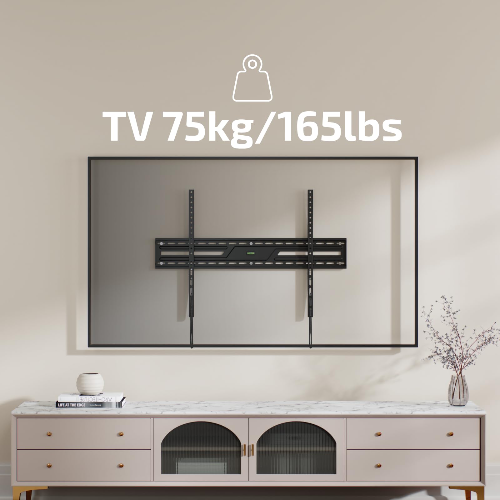 Supporto TV da Parete Fisso 60-100" Extra Slim VESA 900x600 Nero Superior Electronics SUPSTV007