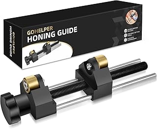 Honing Guide for Chisels and Planes with Two Bronze Rollers, Chisel Sharpening Jig, Fits Chisels or Planer Blades 0.23" to 4”