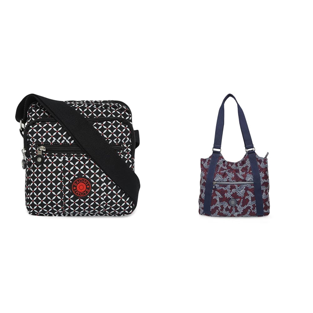 CRINKLE Range Black & Grey Soft One Size Shoulder Bag + Crinkle Range Blue & Red Soft One Size Handbag-image-15