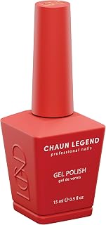 Chaun Legend UV Gel Nail Polish, 0.5 Ounce Long Lasting Salon Quality, Bubble Free Professional Manicures, Quick Dry, High Shine, Persimmon LG5063 (deep red)