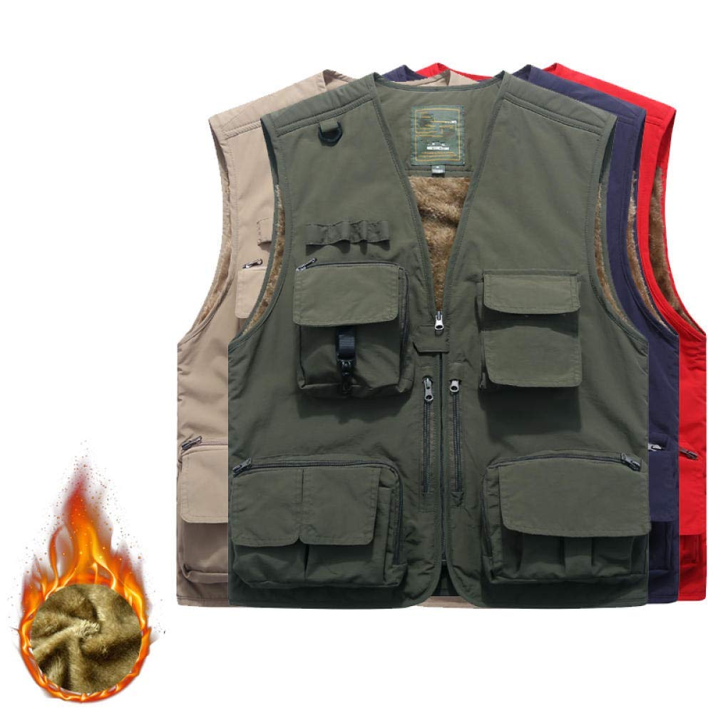 Gilet de pêche - Veste multi poches respirante KAKI - Gilets de Pêche (11664929