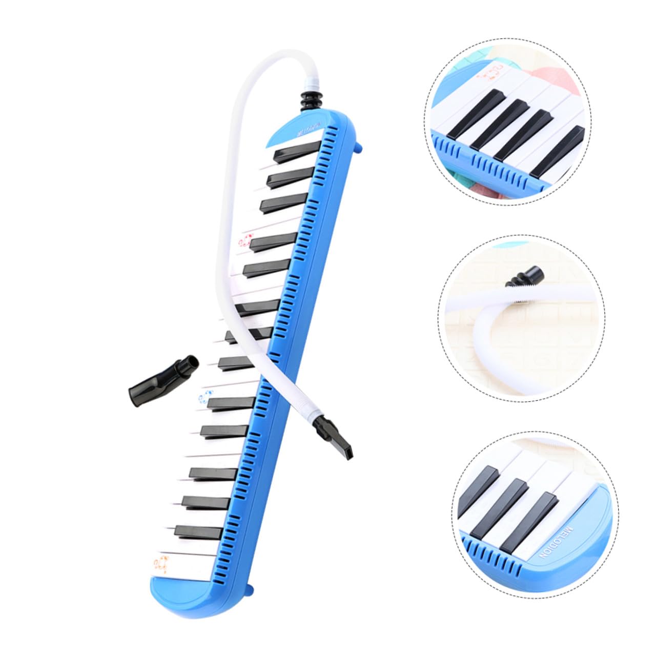 POPETPOP Melodica Tasti per Principianti con Tubo Bocchino Tastiera Portatile Leggera e Colorata Strumento Musicale Elettronico con Effetti Sonori Integrati per Pratica e Performance