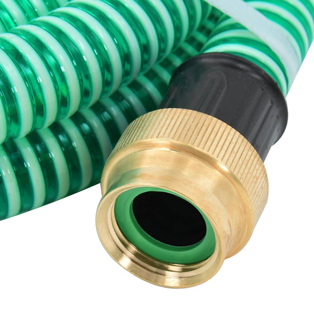 Home & Garden-Suction - Manguera de succión con conectores de latón, color verde, 2,8 cm, 7 m, PVC, elección de muebles