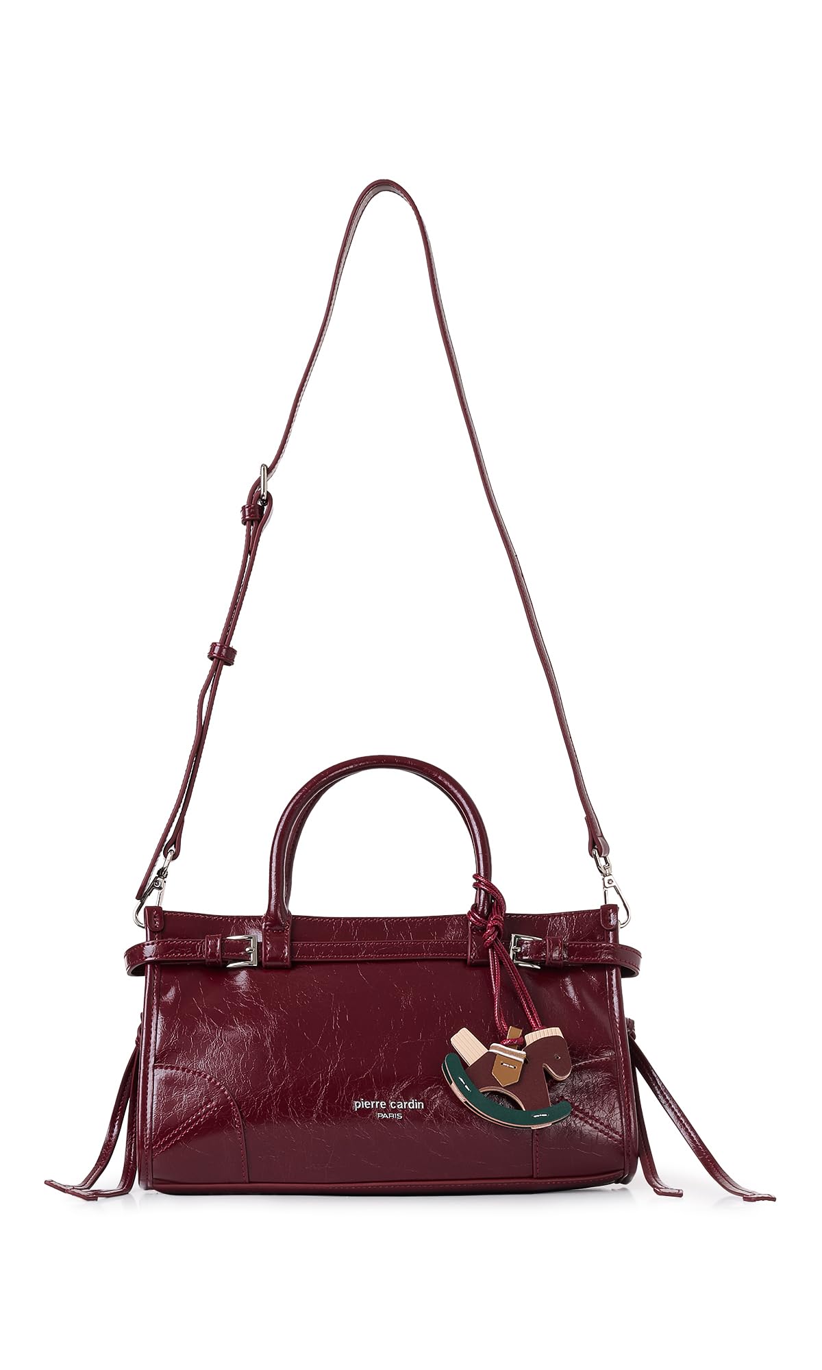 Suni Deri Polyester, KOYU KIRMIZI, 29x17x11