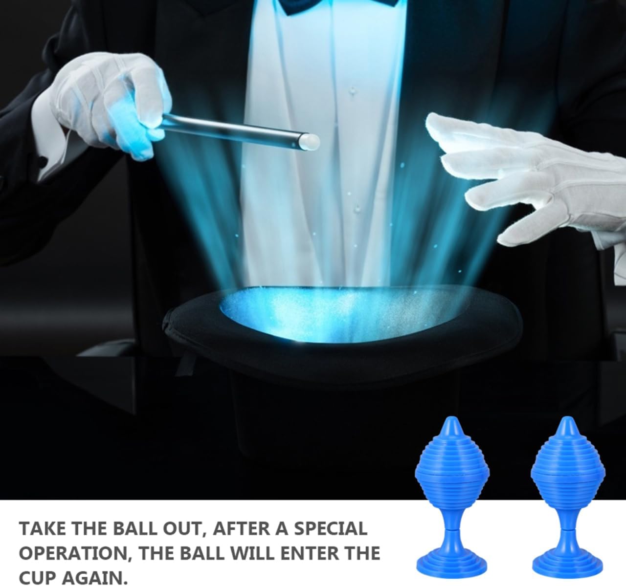 Totority 30 Pcs Party Props Magician Props Kids Gimmick Toys Disappearing Magics Trick Close up Cups and Balls image 2