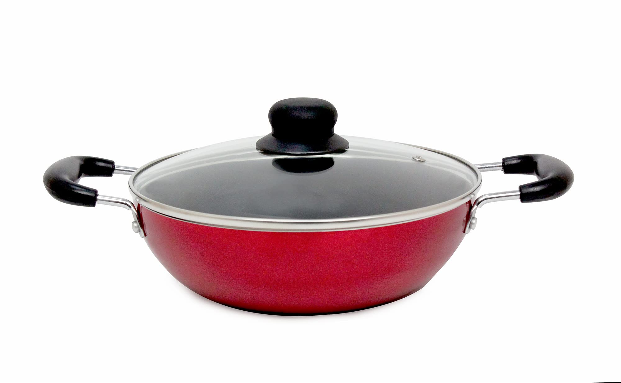 BLACKSTONE Kadai Pan Ceramic Coating Frying pan with glass lid (24 CM)