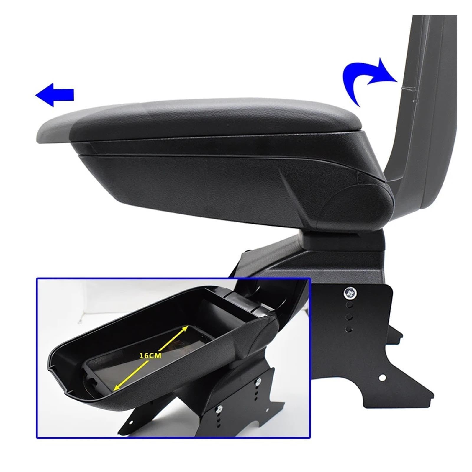 Reposabrazos Universal Coche Compartimento Ajustable Contenido Estilo