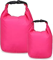 Vista 1 de Bolsas secas impermeables paquete de 2 (5 L + 15 L) - Juego de sacos secos ligeros y duraderos para kayak, camping, canotaje, natación y playa
