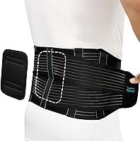 Vista 8 de TYNOR Cinturón de Soporte para la Espalda Ajustable Corsé para la Espalda para Dolor de Espalda Baja, Cinturón de Soporte Lumbar Transpirable