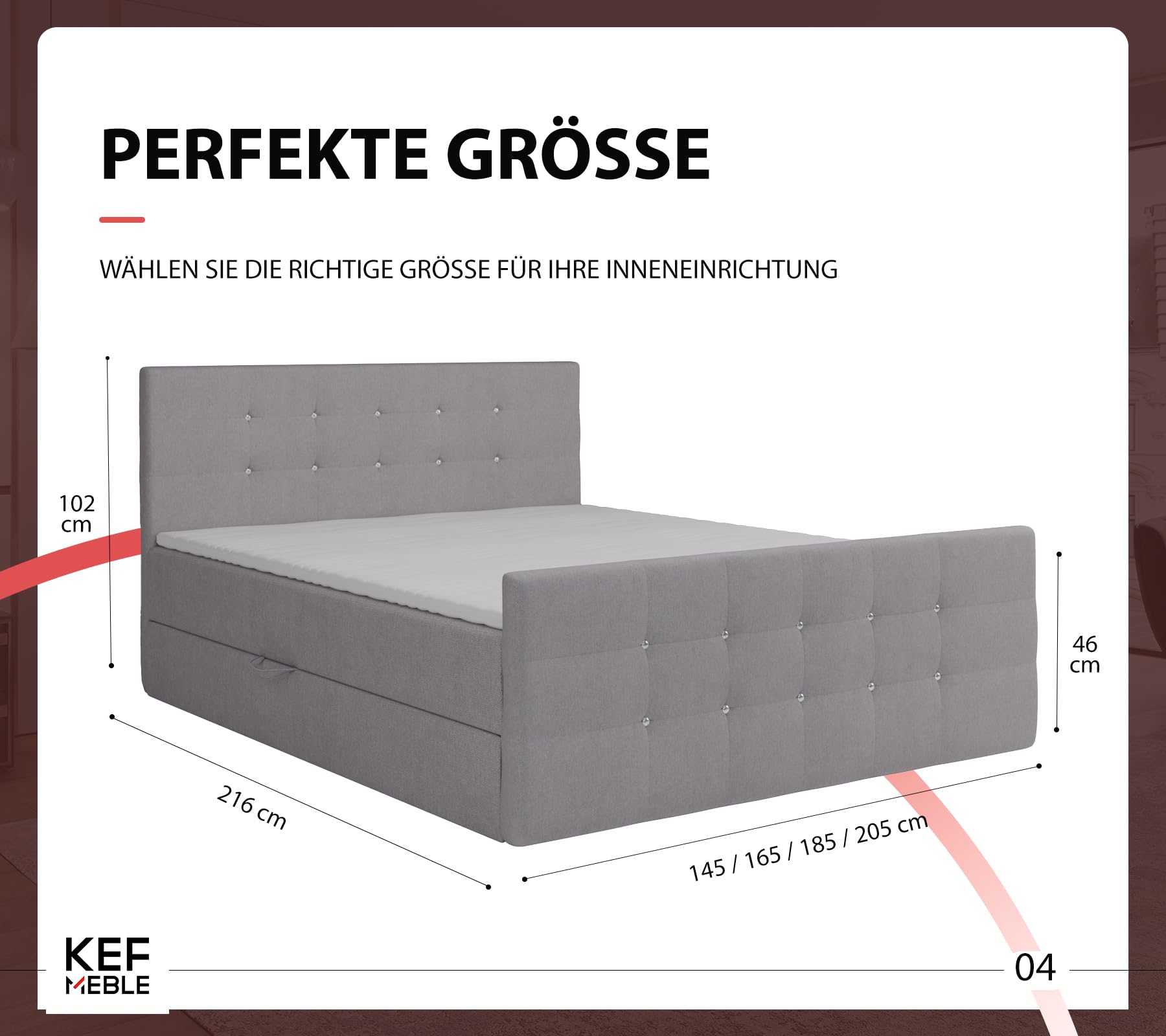 KEF Paris Boxspringbett 160x200 cm - Bett mit Matratze und Topper - Doppelbett mit Bettkasten - Polsterbett mit Kopfstütze - Bonell-Matratze H3 - Weiß Kunstleder