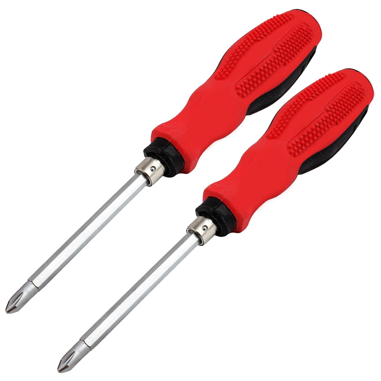 SCEPTRE Reversible Screwdriver Set – Flat & Phillips Head (2 Pcs), Dual-End Magnetic Tip, Heavy-Duty for Home, Industrial, Electrical Appliance Repair & Maintenance Tools