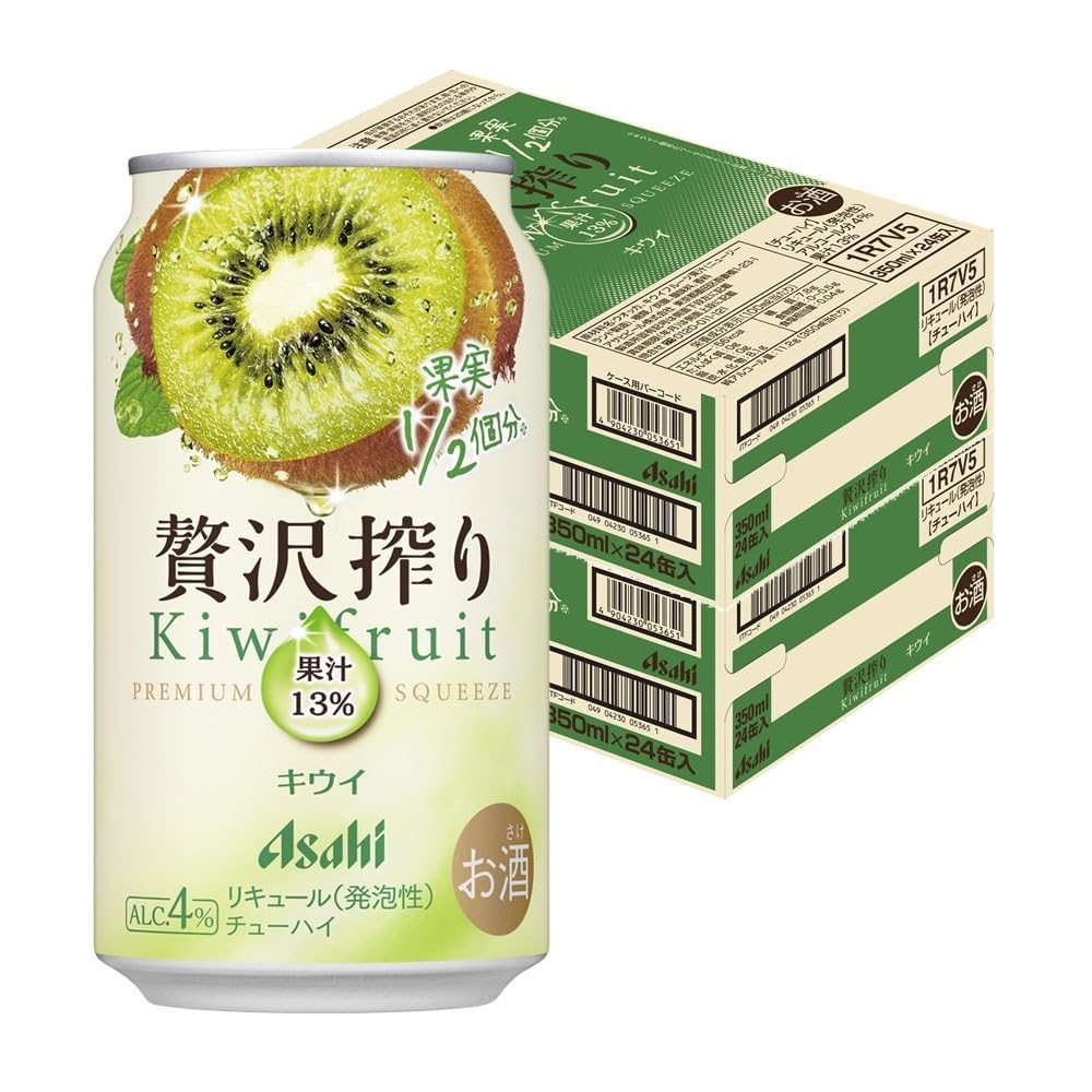 Amazon.co.jp: アサヒ 贅沢搾り キウイ 350ml × 2ケース／48本 : 食品