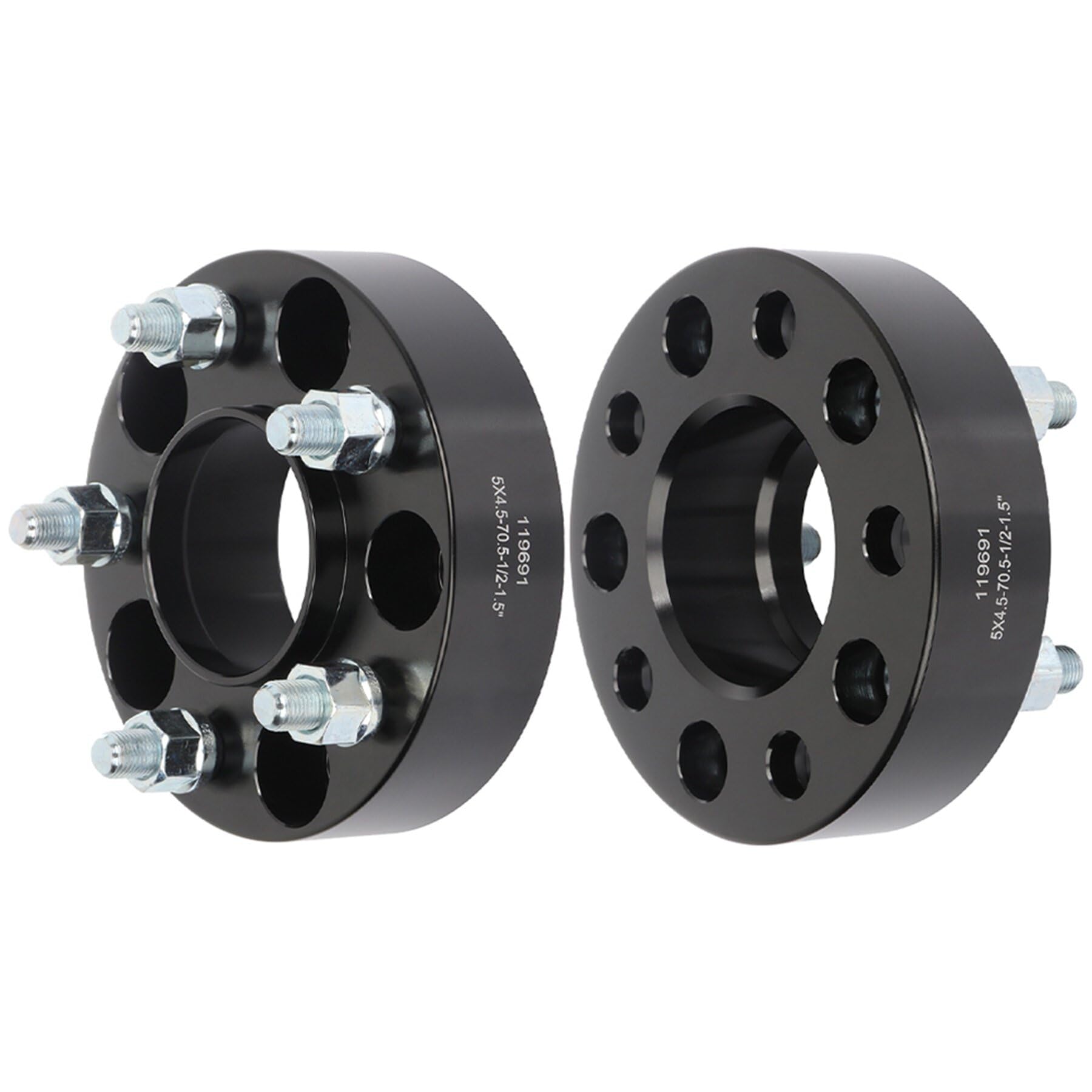 SCITOO 2Pcs 5x4.5 Wheel Spacers 1.5 inch for Ford Black Wheel Adapters
