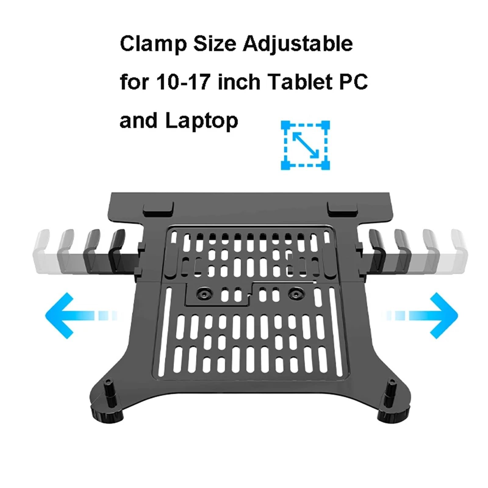 2 w 1 do monitora 17-30" + uchwyt na laptopa 10-17" na biurko, uchwyt na notebooka, czarny, bez USB，Black No USB