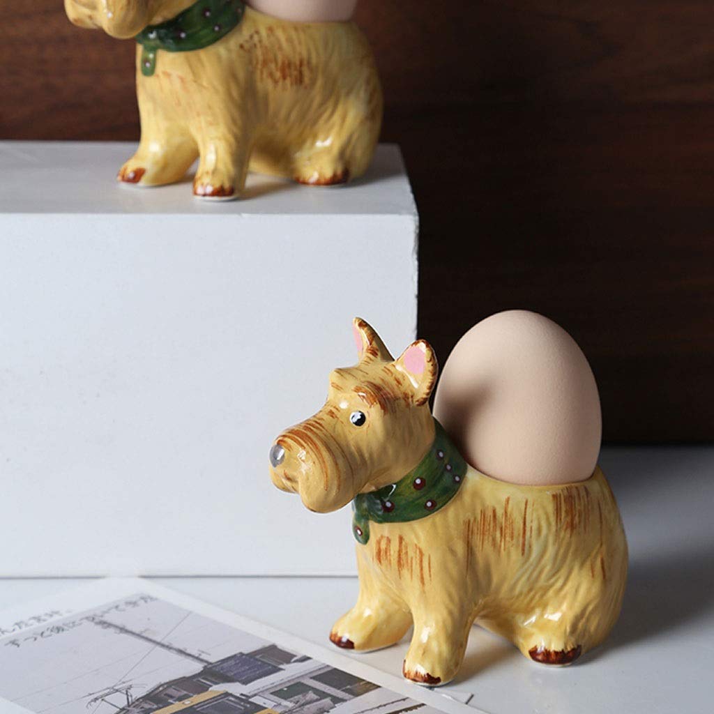 Fouets pour la cuisine COQUETIER mignon en céramique douce bouillies coquetier for le petit déjeuner Brunch forme Puppy Fouets à mélanger
