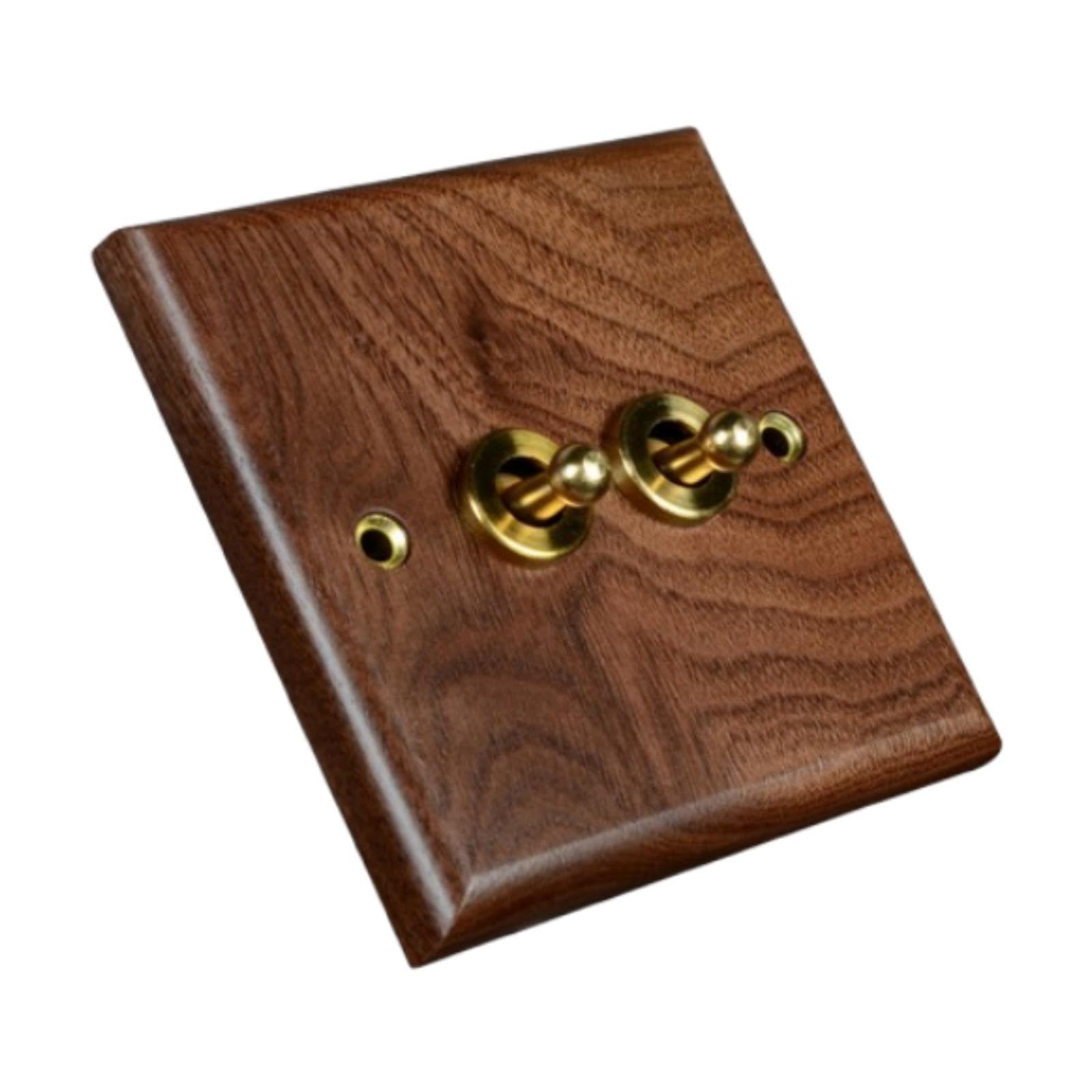 ATORSE Lighting Switch Plate Premium Wooden Outlet Panel for Living Room Kitchen Hotel Two Levers Home & Garden | Home Improvement | Electrical & Solar | Switch Plates & Outlet Covers-image-33