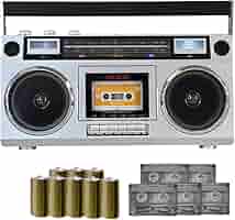 AIWA ラジカセ カセットプレーヤー シルバー モデルGAA4-RCP0001 aiwa ラジオカセットプレーヤー GAA4-RCP0001 | イオンスタイル