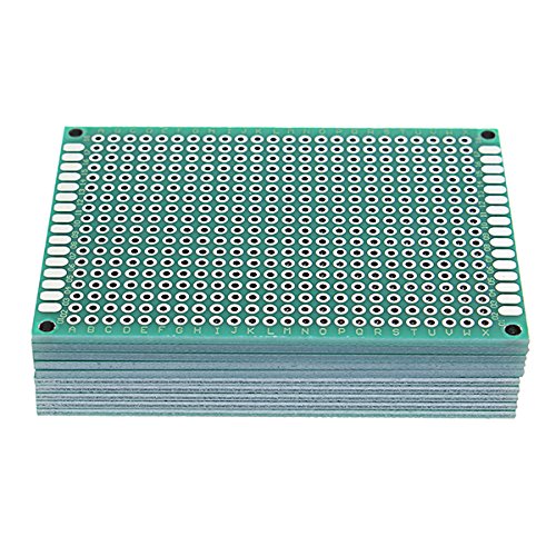 30pcs 50x70mm FR-4 2.54mm Placa de Circuito Impreso PCB de Prototipo de Doble Cara