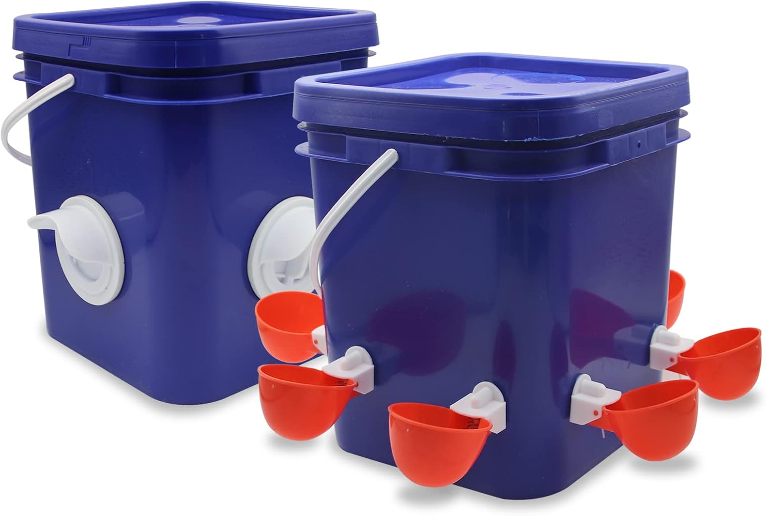 Automatic Chicken 15 Lb Feeder and 3.17 Gal Waterer Set