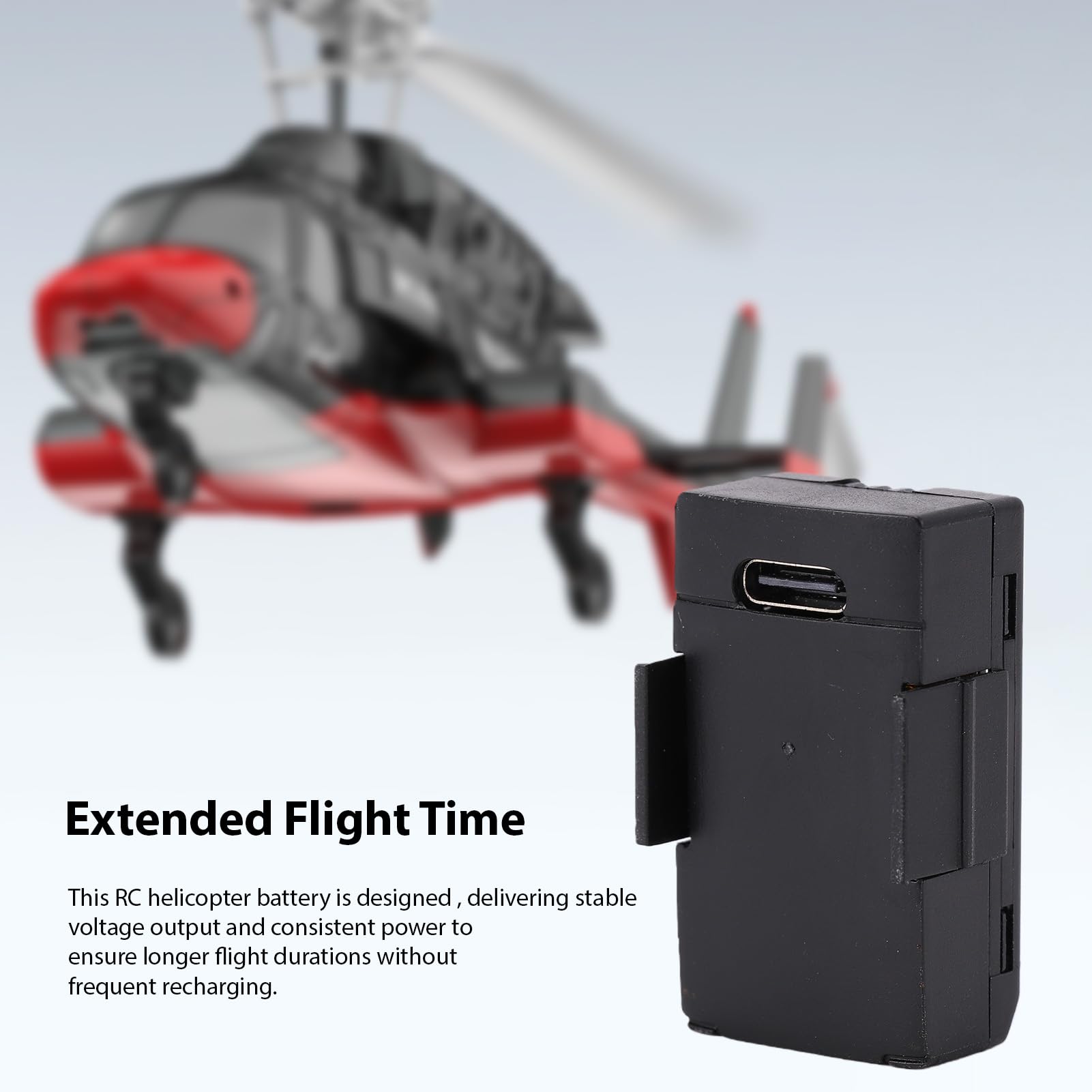 Walmeck Batterie au Lithium 220 MAh 3,7 V pour Hélicoptère RC Era A61 Airwolf, avec Protection Contre Les Surcharges et Charge Rapide de 40 Minutes, Batterie de Rechange Rechan (2 pièces)