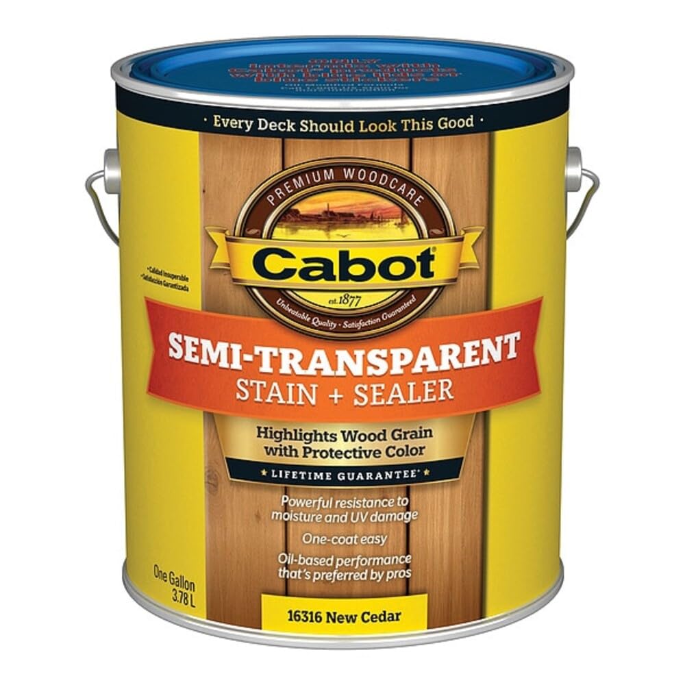 Cabot Semi-Transparent Wood Stain + Sealer Low VOC