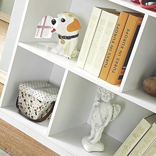 Miniatura 6 de Estantería de madera para casa de muñecas de 3 niveles, estantería para niños, libros y juguetes, organizador de almacenamiento, estantes para