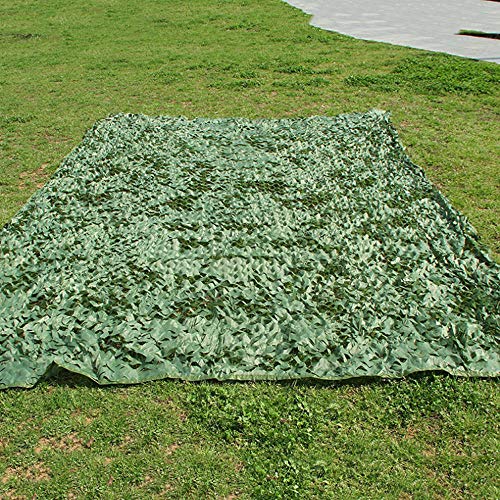 XHSSF Grünes Tarnnetz Sonnenschutz Privatsphäre Camouflage Netz verschiedenen Größen Freizeit Camping Bar Jagd Tarnung…