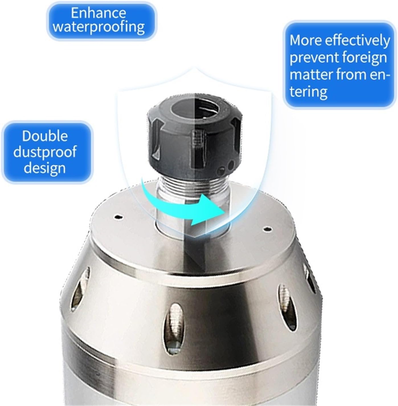 Heavy Stone Marble Granite Engraving Computerized Numerical Control Router 5.5kw ER25 Motor Carving Router Machine For Stone(5.5kw 800Hz)