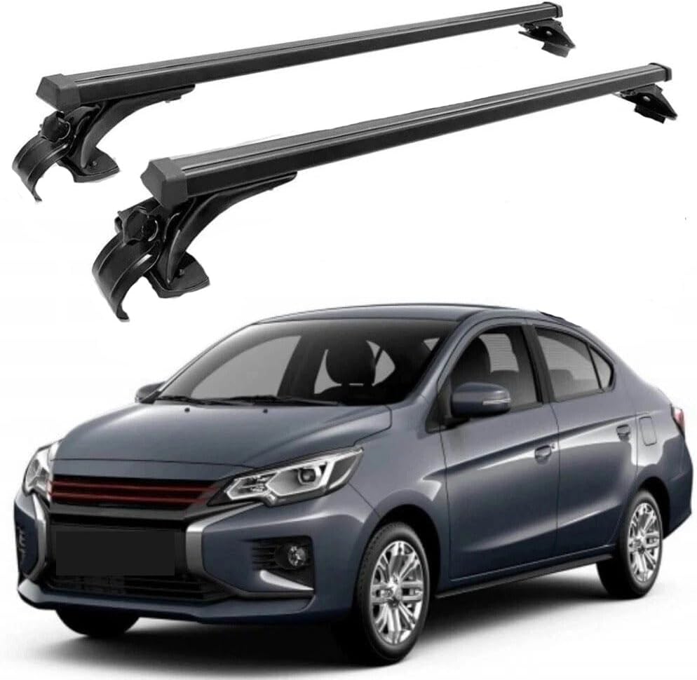 2PC Cross Bars Fit for Mitsubishi Mirage G4 2017-2025 Cargo Carrier No Roof Rack