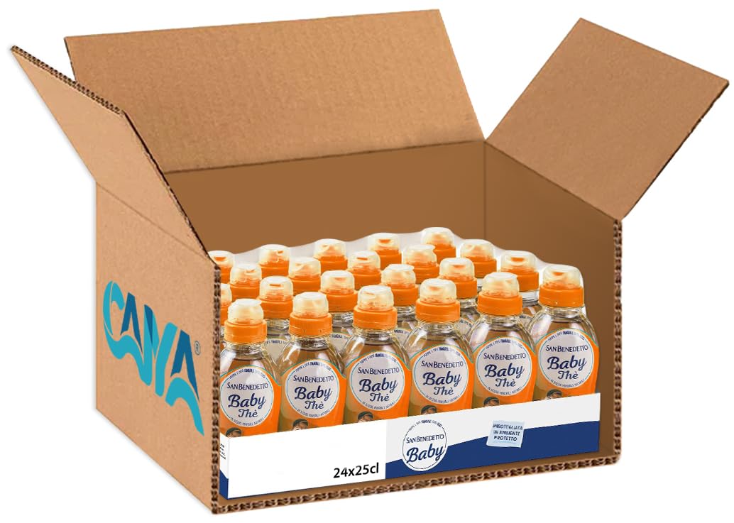 Baby The Pesca Senza Teina, Deteinato, in Acqua Minerale Naturale, Bibita Analcolica 250ml [BOX con 24 Bottiglie]