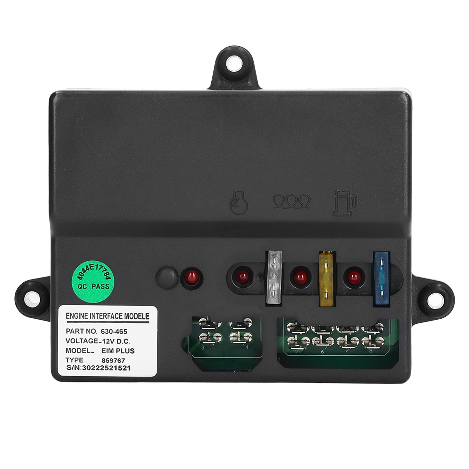 FTVOGUE Modulo Interfaccia Motore, Modulo Motore ABS 12VDC, Design Sigillato, Parte di Ricambio per Generatore di Avviamento per Uso di Manutenzione e Riparazione dell'attrezzatura