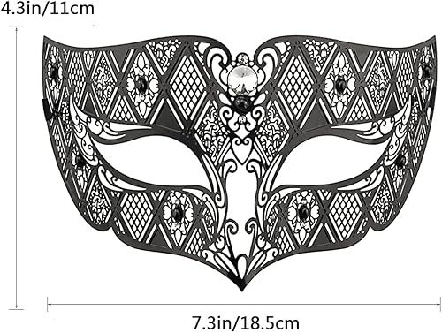 Miniatura 6 de Juego de máscaras venecianas para parejas, estilo de lujo, máscara de fiesta de princesa para parejas, mujeres y hombres, máscaras de Mardi Gras