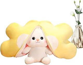 Plush Bunny Stuffed Toys, Carrot Sunflower Toast Bunny Design Stuffed Plush, Comfortable Bunny Plushes, Stuffed Animal Shape Dolls for Kids, Boys, Birthday Gifts Ziyuan