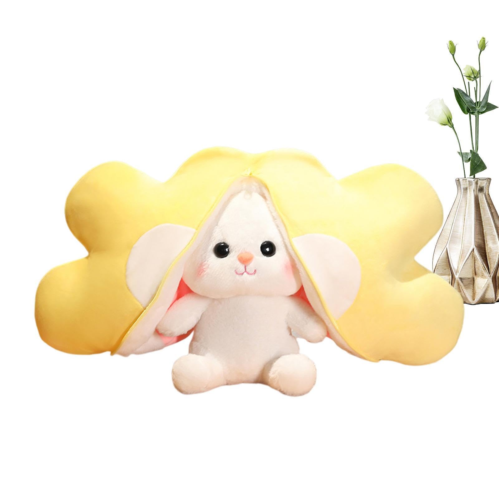 Peluche lapin carotte Teksome | Oreiller doudou confortable pour enfant
